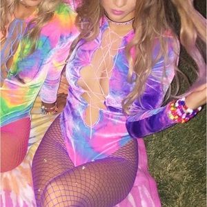 J. Valentine Lace-up Bodysuit